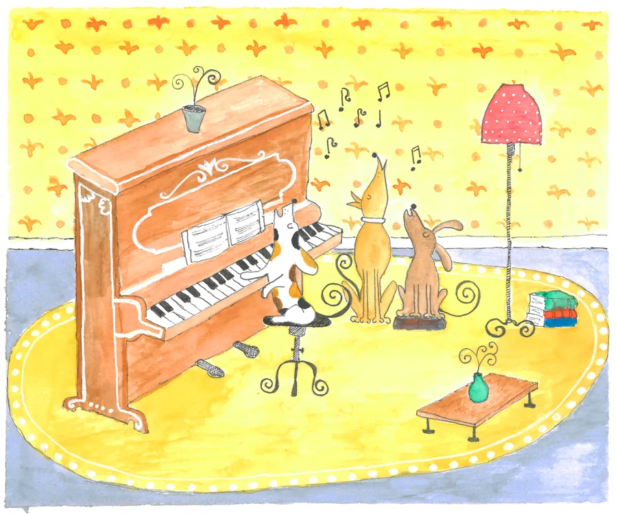 Print Singing Dogs